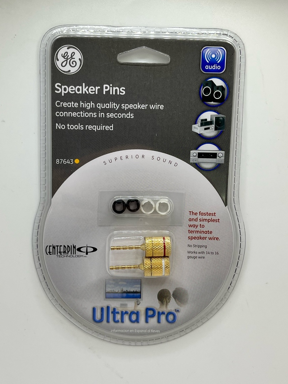 NIP Ultra Pro Gold Speaker Pins 87643